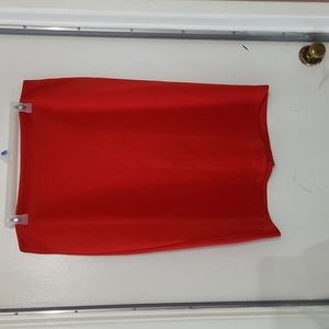 Red New York and Company Pencil Skirt
